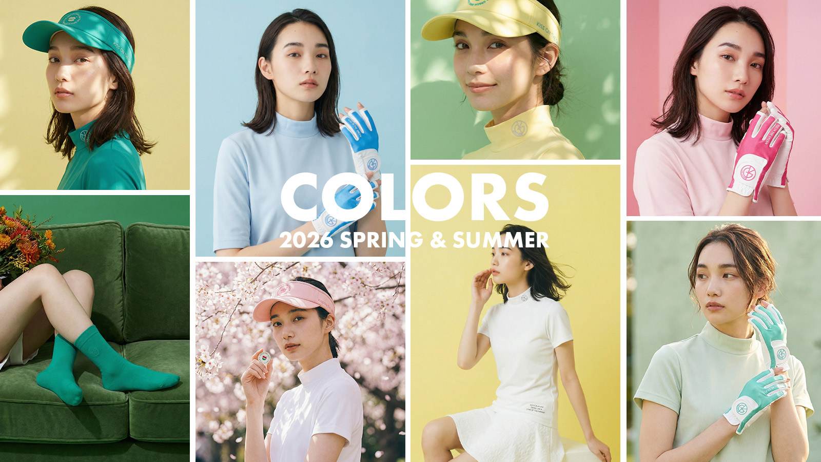 新品未使用　キスオンザグリーン　シャツ　スカート　上下セット　イエロー　サイズL 2026SS COLOR COLLECTION
