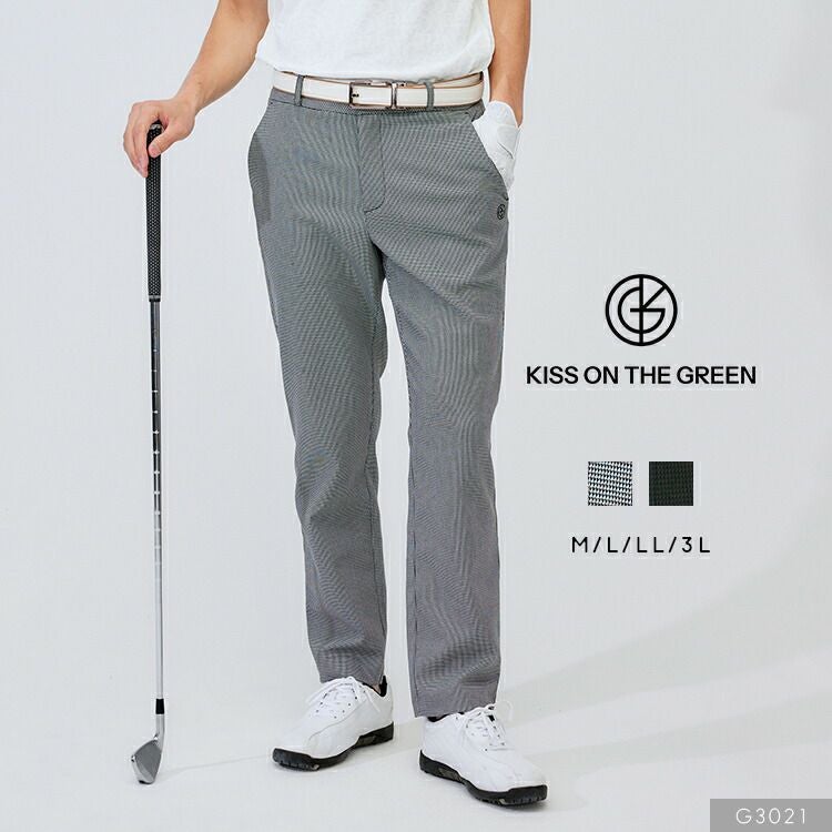 アンパスィ　千鳥柄　ストレッチ　ロング　パンツ　ゴルフ　ウェア　ナイロン　総柄 le coq sportif GOLF（ルコックスポルティフ ゴルフ） ジャージ 下