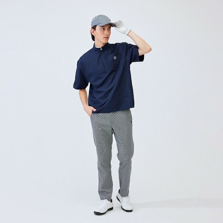 セール20％OFF/送料無料】ゴルフウェアメンズ 千鳥格子柄ストレッチ