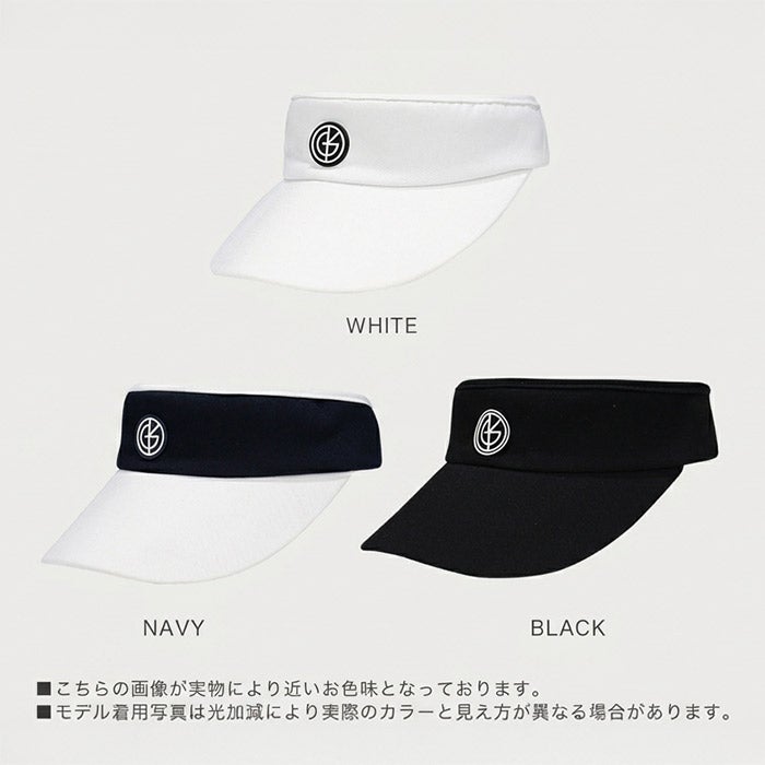 【新作/送料無料】ゴルフサンバイザーレディーステニスランニングスポーツシンプルスタイリッシュマジックテープサイズ調整可能ホワイトネイビーブラック無地モノトーン軽量ゴルフウェア2026SS新作KISSONTHEGREENキスオンザグリーンg0030
