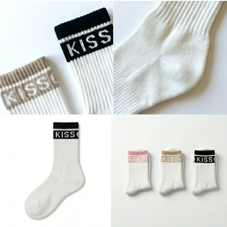 【疲れにくい靴下】ゴルフソックスレディース靴下疲れにくい足裏パイルクルー丈ソックスKISSGREEN刺繍ロゴ入り厚手クッション性スポーツソックステニスランニングウォーキングシンプル2026SS新作おしゃれゴルフ小物スポーツウェアG0032