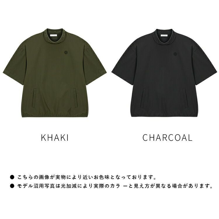 スムーズジップモックネックトップス