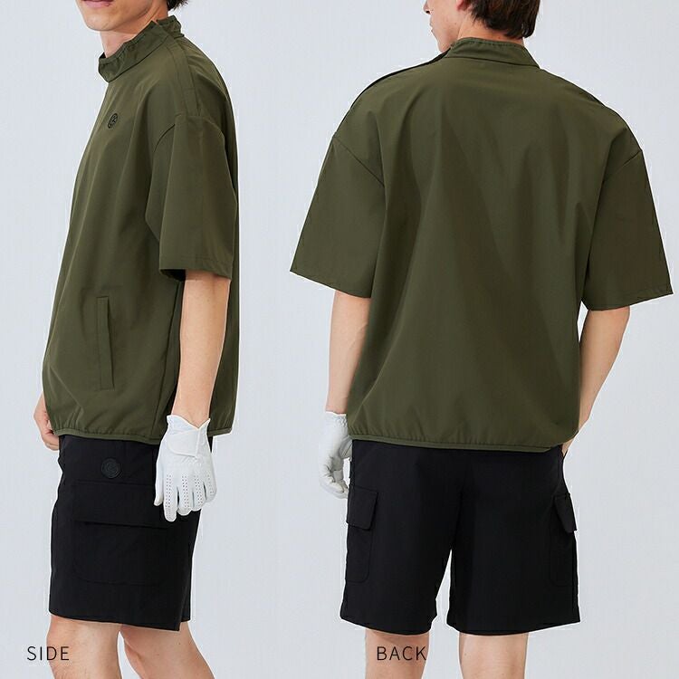 スムーズジップモックネックトップス