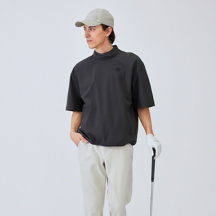 スムーズジップモックネックトップス