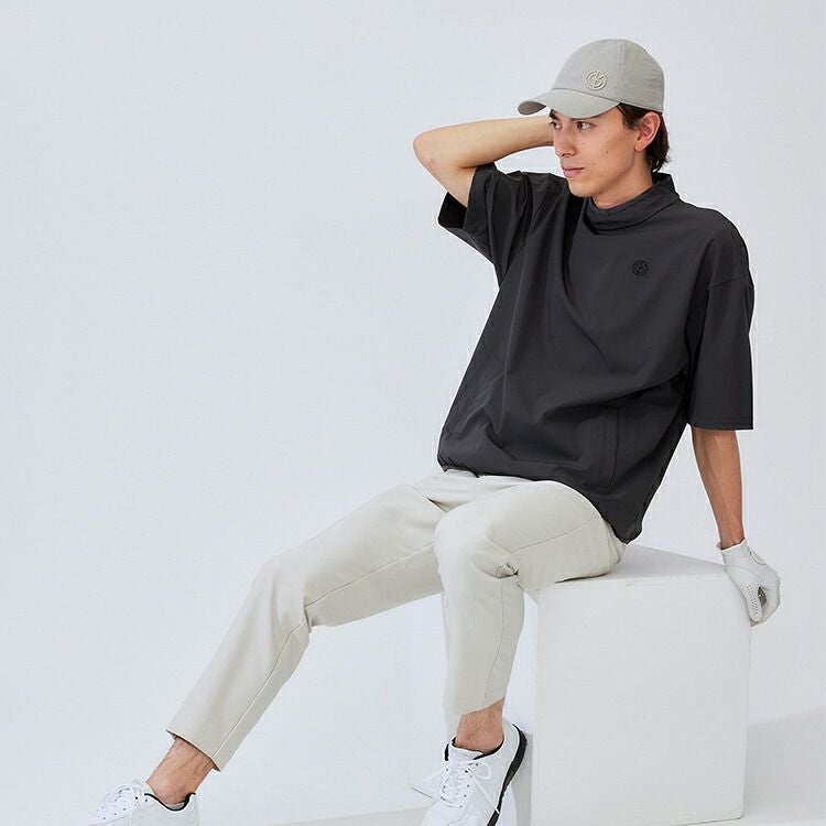 スムーズジップモックネックトップス