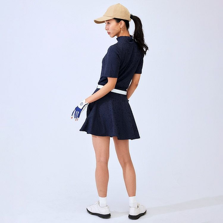 新作/送料無料】ロゴジャガードモックネックトップス