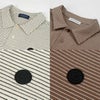 【新作/送料無料】ワッフルボーダーポロシャツ
