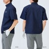 【新作/送料無料】ゴルフウェアメンズ半袖シアサッカーハーフジップトップス