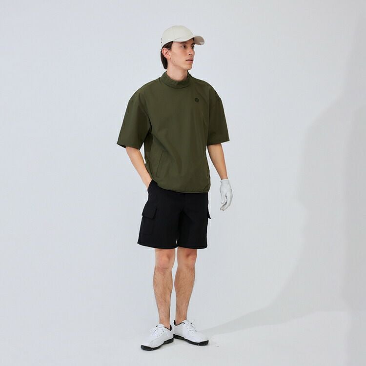 【新作/送料無料】ゴルフウェアメンズパンツナイロンストレッチカーゴハーフパンツ