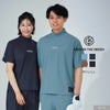 川崎志穂プロコラボ【新作・送料無料】ゴルフウェアメンズレディースユニセックスモックネックトップストレーニングストレッチ伸縮性ゴルフウェアMLLLチャコールスモーキーグリーンモカネイビーキスオンザグリーン