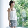 【新作/送料無料】ゴルフウェアレディースモックネック夏配色トップス半袖ハイネック裾スピンドルドローコード絞り調整4597シャツデザインカットソー体型カバーおしゃれ可愛いMLLL