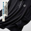 【新作/送料無料】ゴルフウェアレディース長袖ポロシャツ紫外線対策配色ライントップス/襟元配色ライン入り長袖ポロシャツ/スッキリシルエット薄手伸縮性ストレッチ快適プレー春夏秋ゴルフ女子おしゃれ大人スポーツ白黒MLr1002